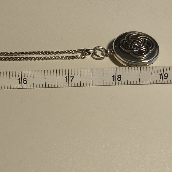 Brighton silver 3D round locket celtic NWT - Picture 6 of 7